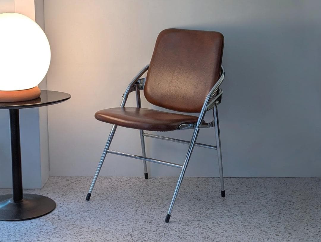 70s ビンテージ KOKUYO パイプチェア 折り畳み椅子 ミッドセンチュリー