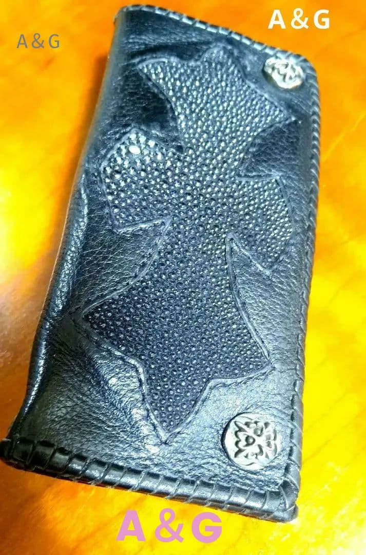 A＆G Cross Design Long Leather Wallet希少品☆