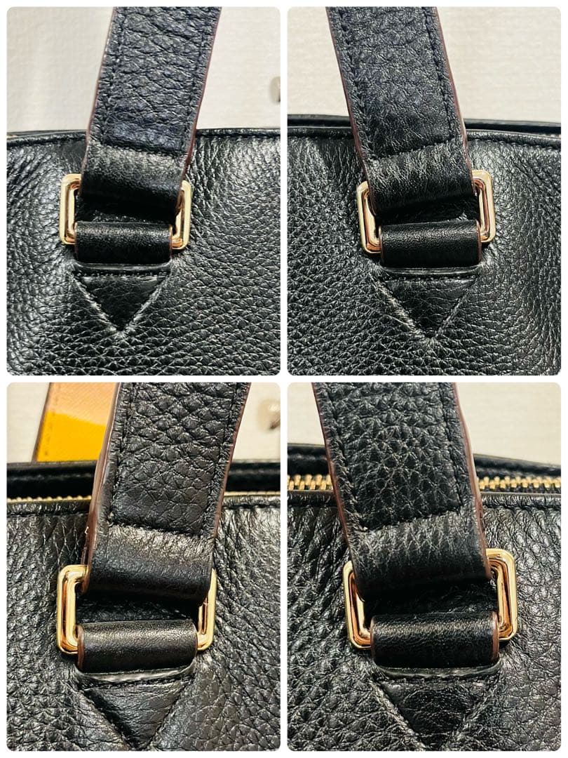 【美品】ポールスミス レザートートバッグ シボ革