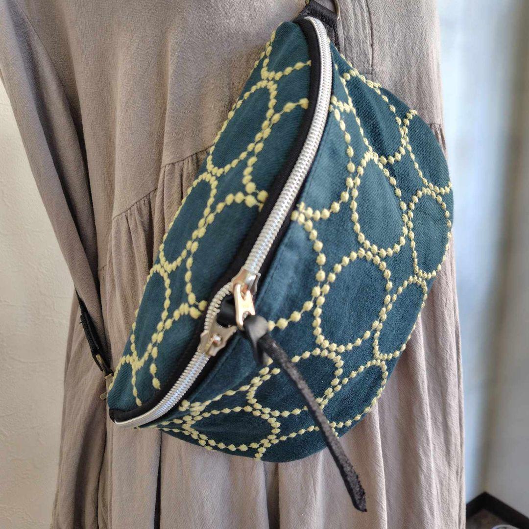 パ*リ様 ミナペルホネン/tambourine タンバリングリーン×クリーム/ボ