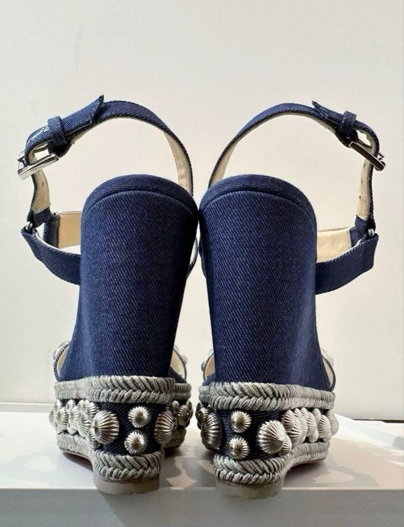Christian Louboutin カタコニコサンダル　デニム