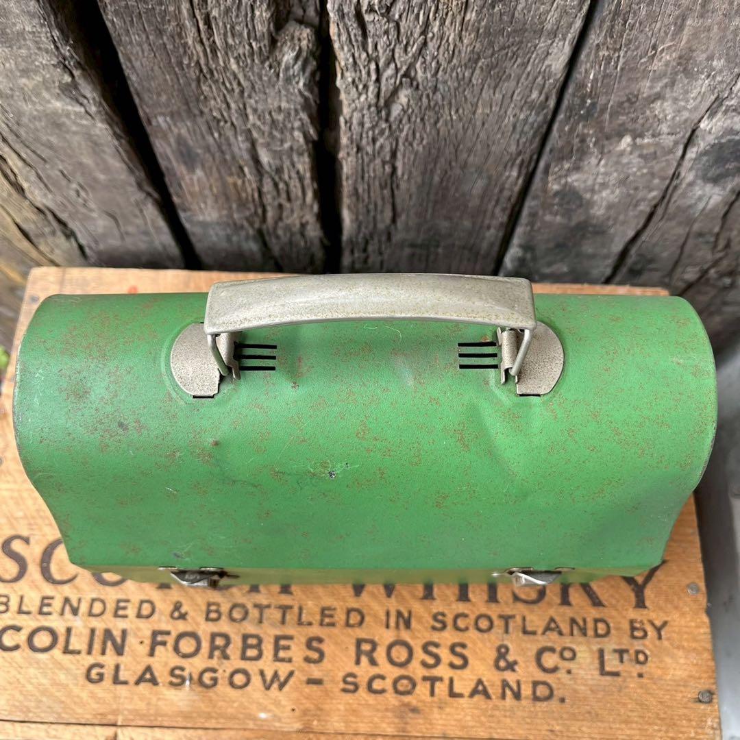 【USA vintage】1940sサーモス　メタル　ランチボックス　アメリカ