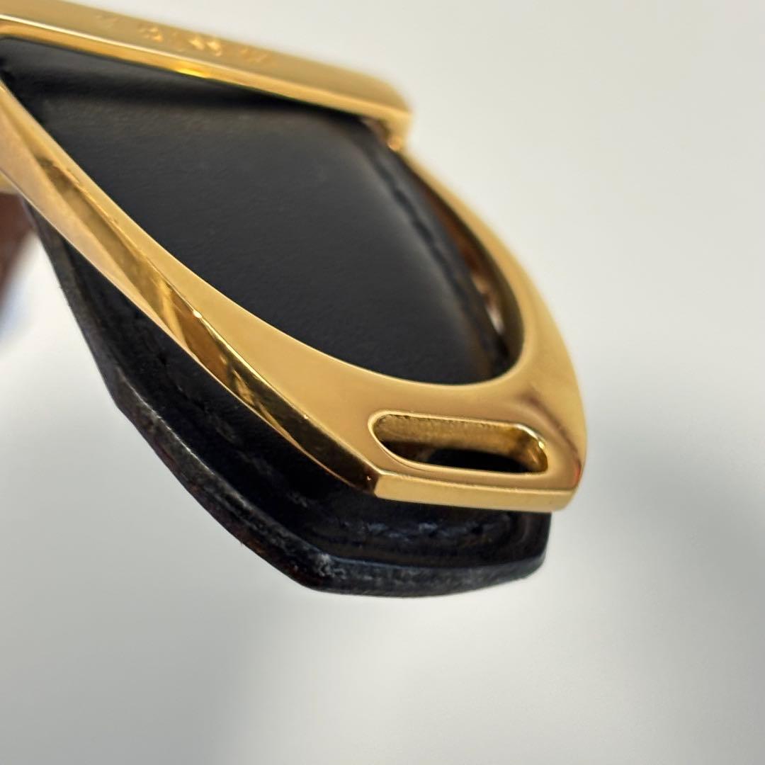 エルメス エトリエ ベルト ボックスカーフ V◯刻 80cm レザー