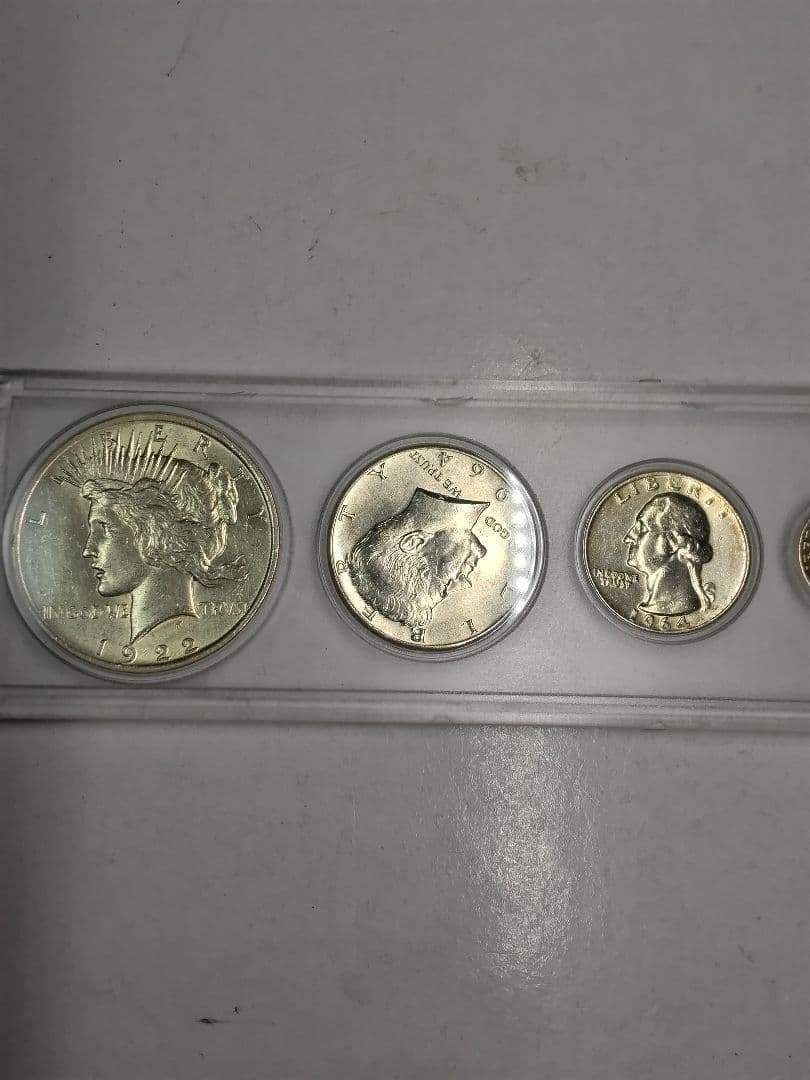 hab018 アメリカ セット 1922年ピースダラー、銀貨含む6枚セット