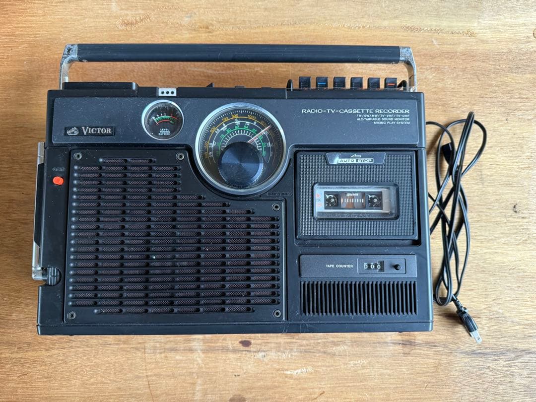 【O-2062】Victor ビクター ラテカセ M-77 昭和レトロ