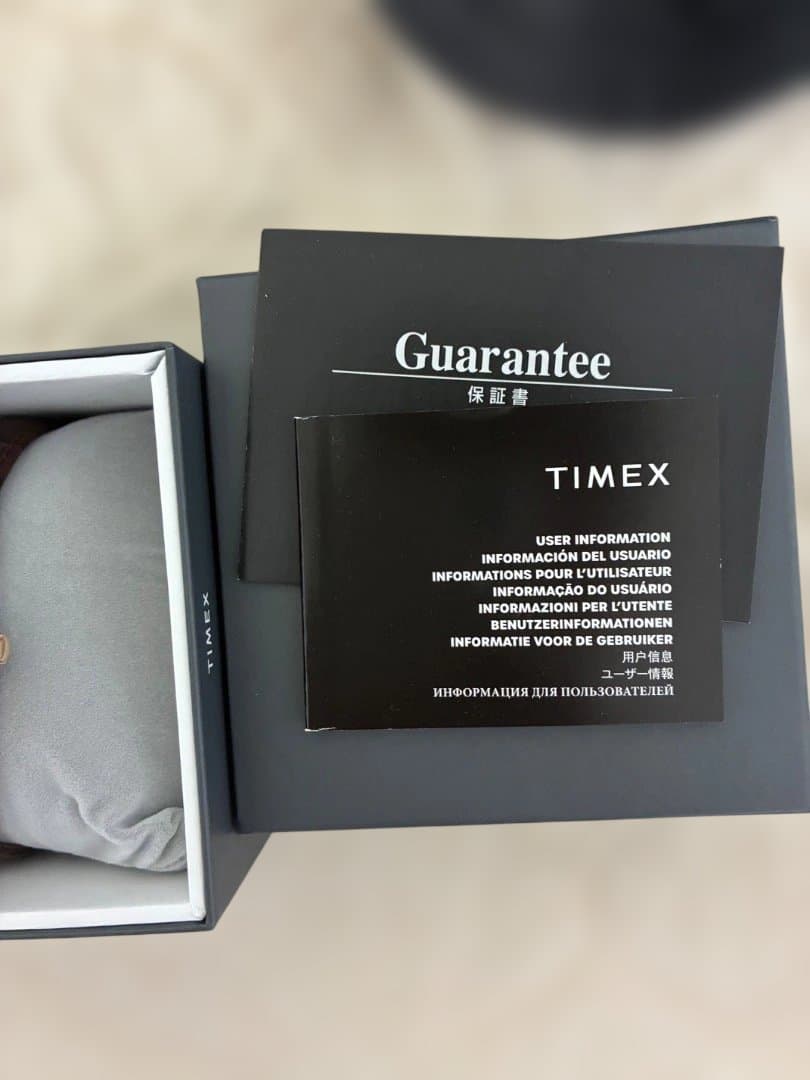 TIMEX マリーン クォーツ時計 ゴールド/ブラウン