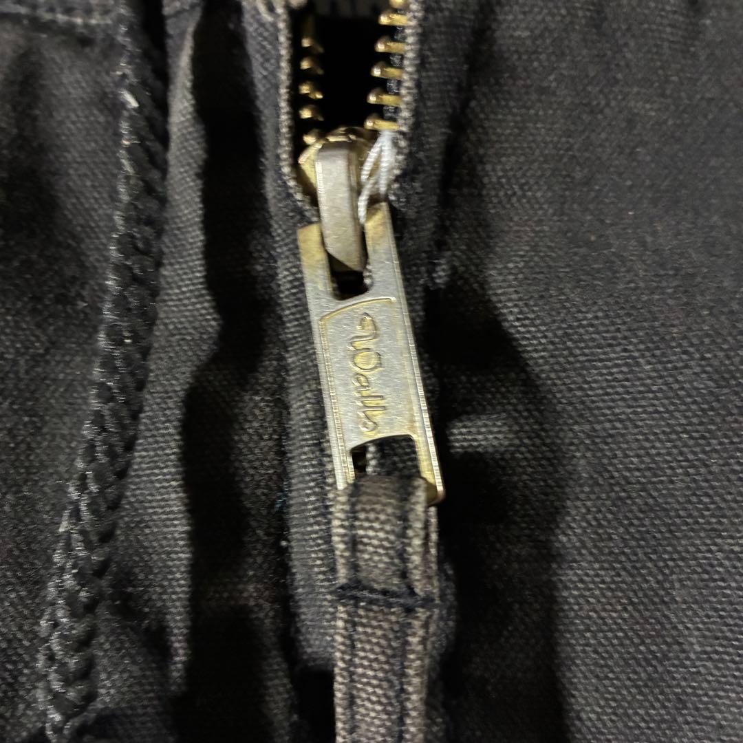 90s Walls中綿ダックアクティブジャケット黒フェードブラック短丈ストリート