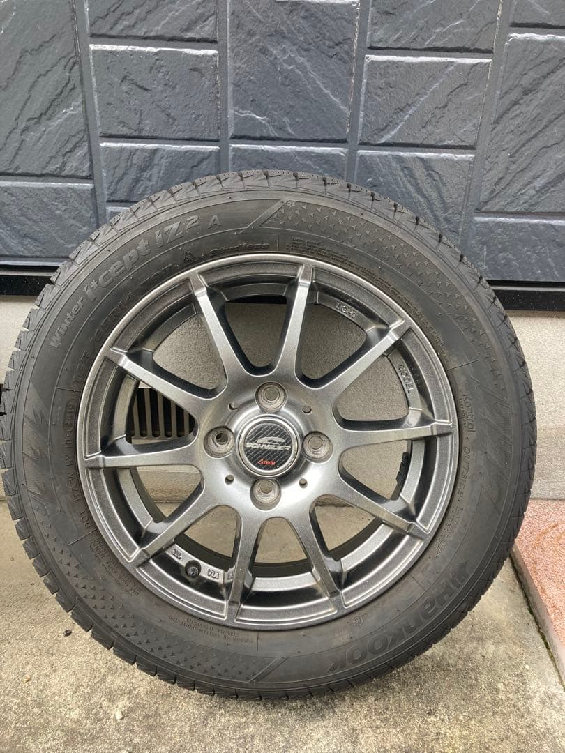165/65/14インチ スタッドレスホイールセット Hankook 出品1