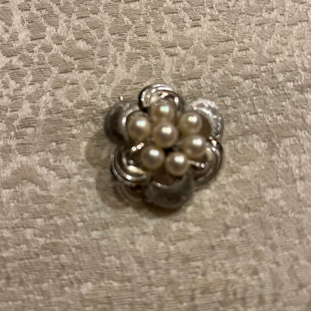 Mikimoto シルバーパールブローチ