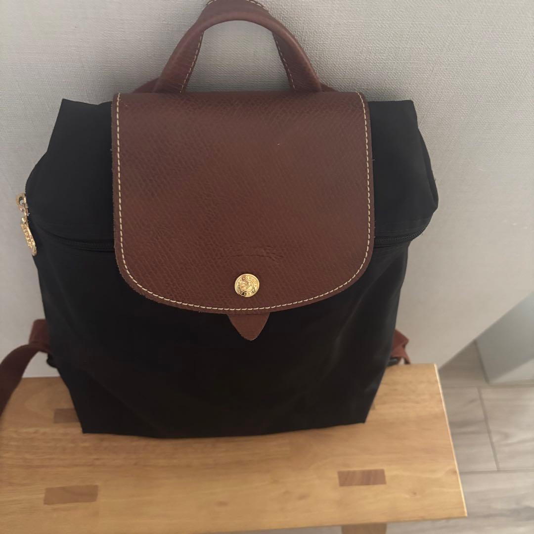 LONGCHAMP ロンシャン プリアージュ折り畳みミニリュック　ブラック