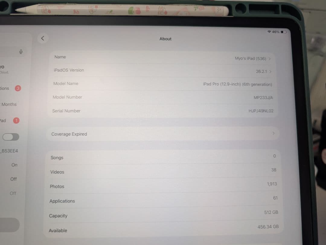 iPad Pro 12.9インチ (第6世代) 512GB シルバー