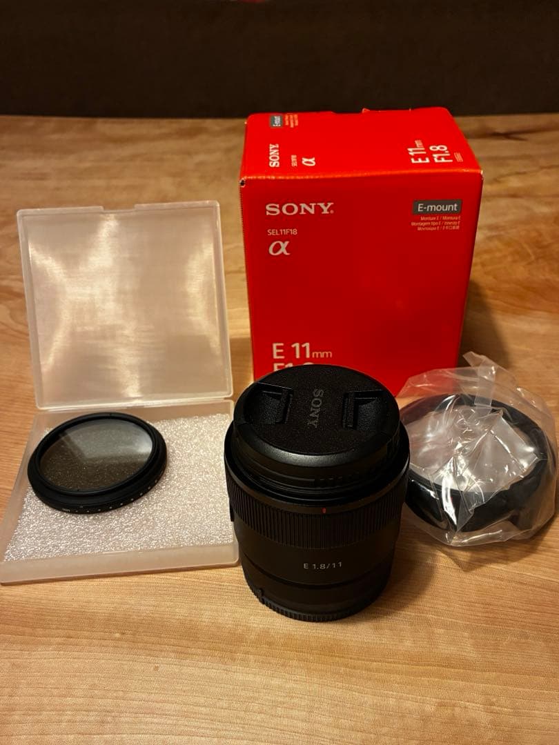 【美品】SONY11mm F1.8 SEL11F18+可変ND +プロテクター
