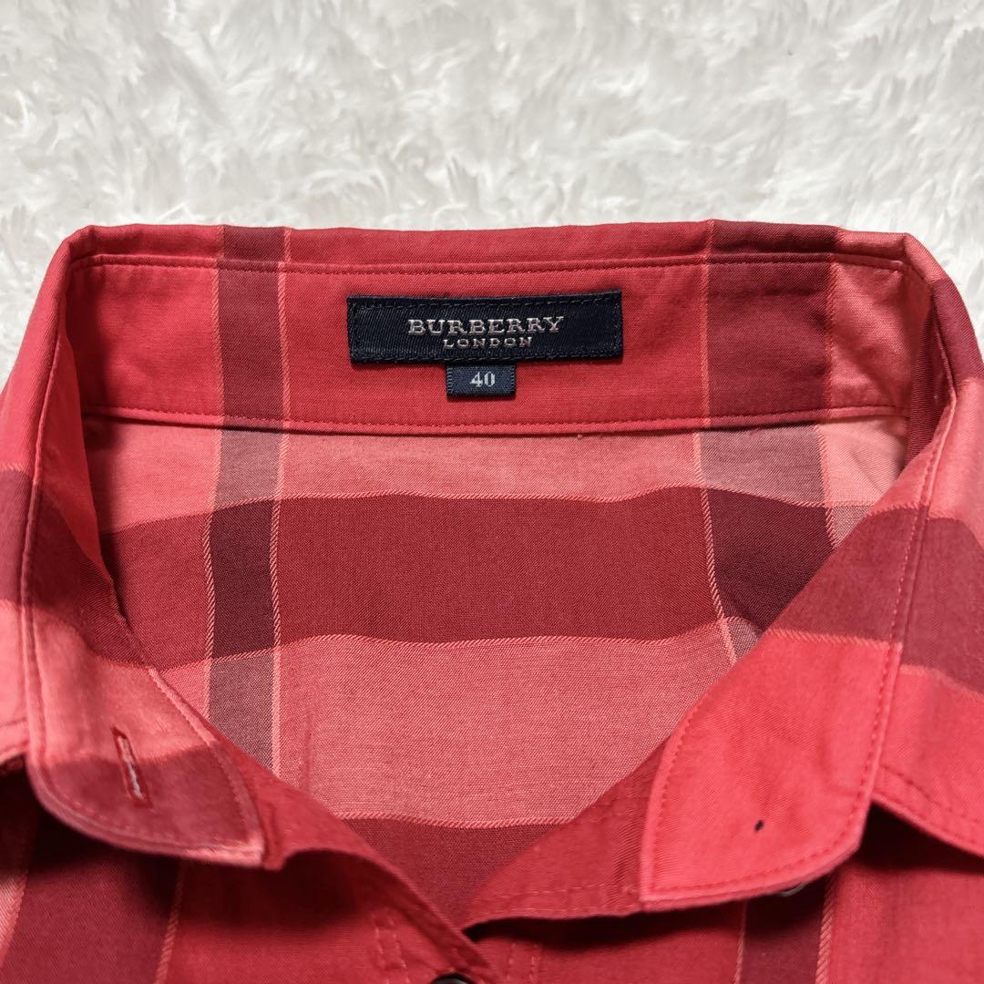 【BURBERRY LONDON】メガチェック ノヴァチェックシャツ 長袖