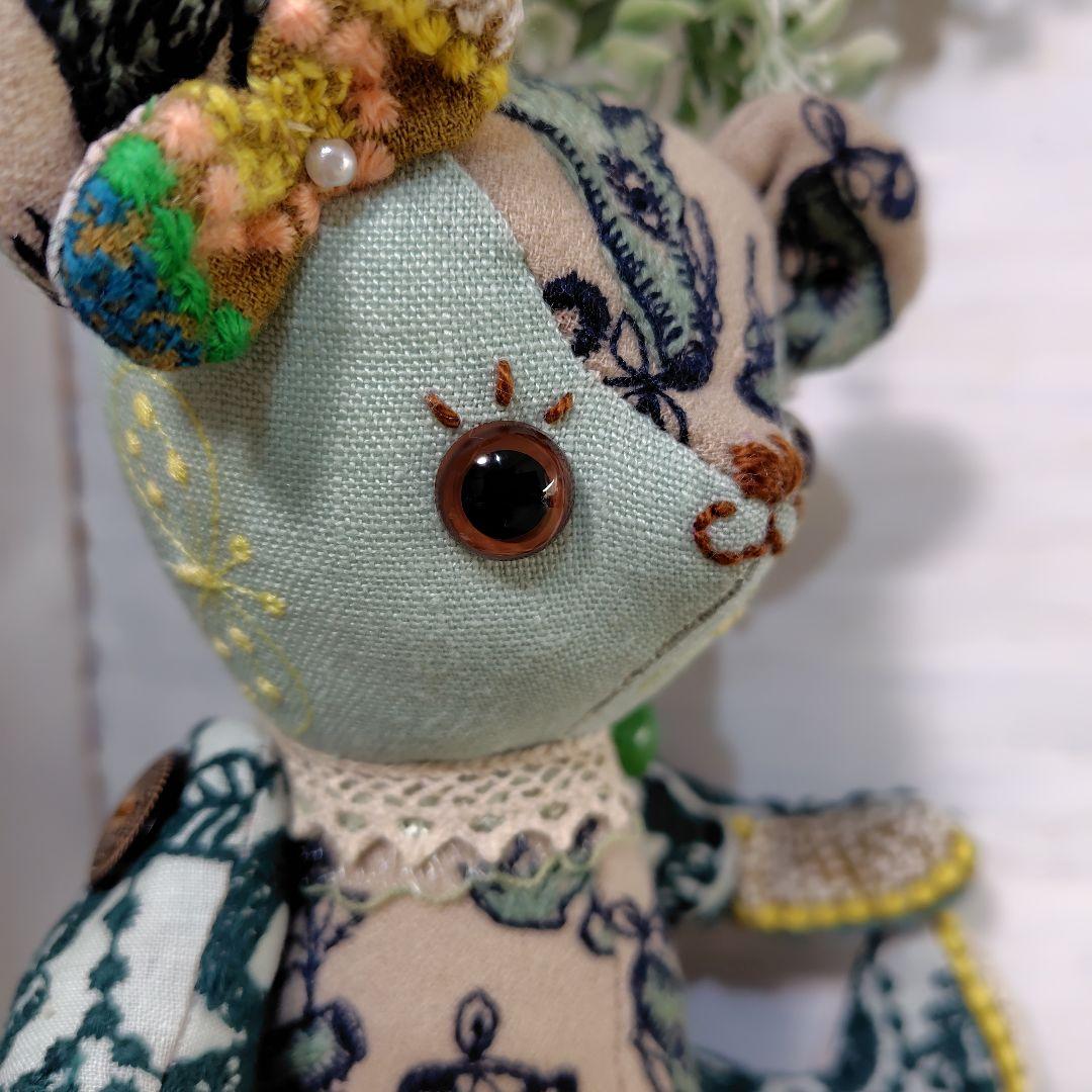 デ*コ様 【オークションです】ミナペルホネン＊ハンドメイド＊ぬいぐるみ＊テディベ