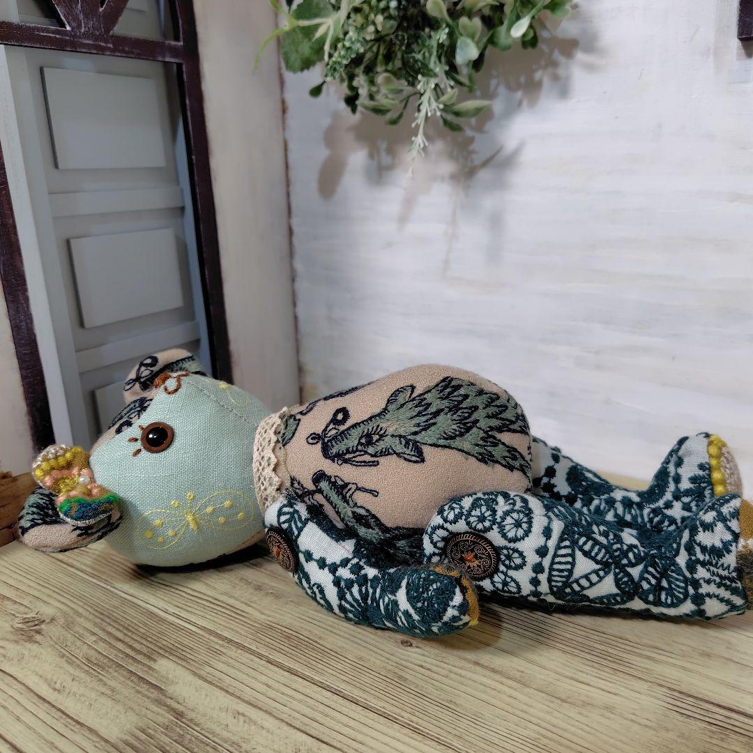 デ*コ様 【オークションです】ミナペルホネン＊ハンドメイド＊ぬいぐるみ＊テディベ