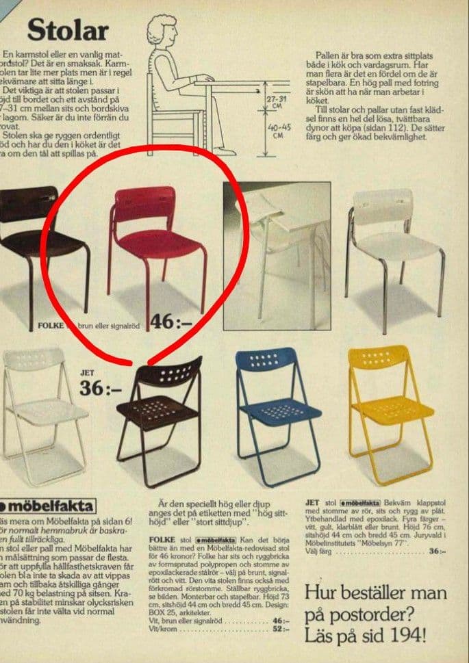 70s old IKEA FOLKE チェア オールドイケア　1脚〜3脚引取OK