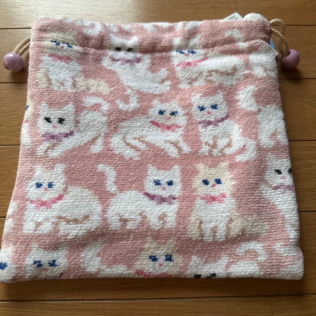 【匿名配送】FEILER ラブラリーバイフェイラー モフモフネコチャン 巾着