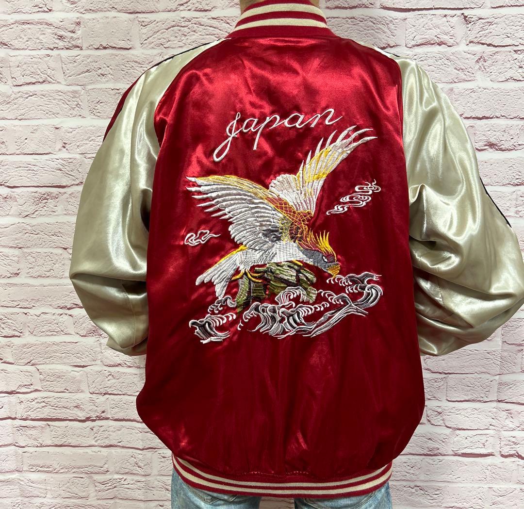 【☆破格のオーバーサイズ☆】極美品 一心如鏡 スカジャン 5L 赤 超激レア