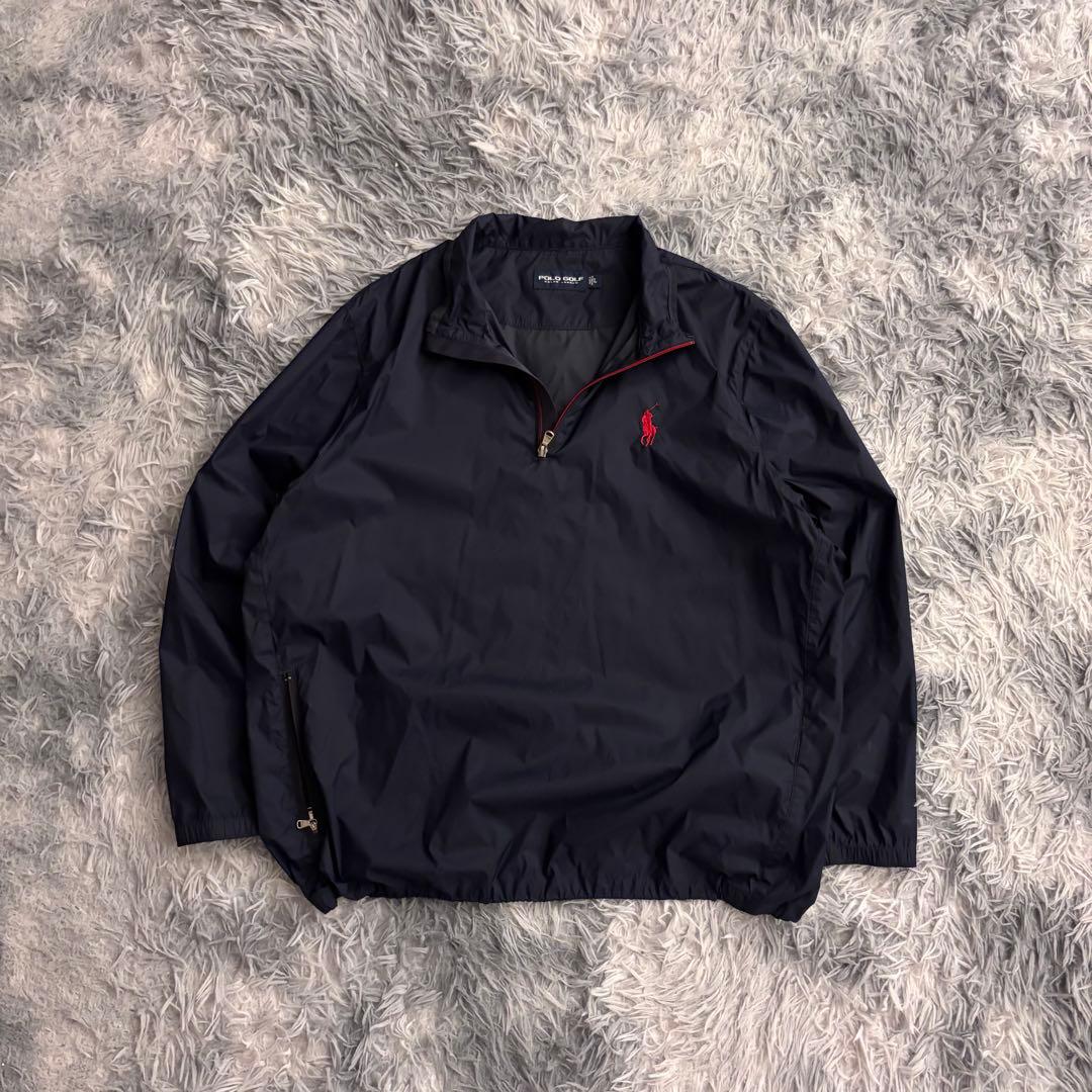 渡*地様 90s ラルフローレン　アノラックパーカー　ナイロンジャケット　ハーフ