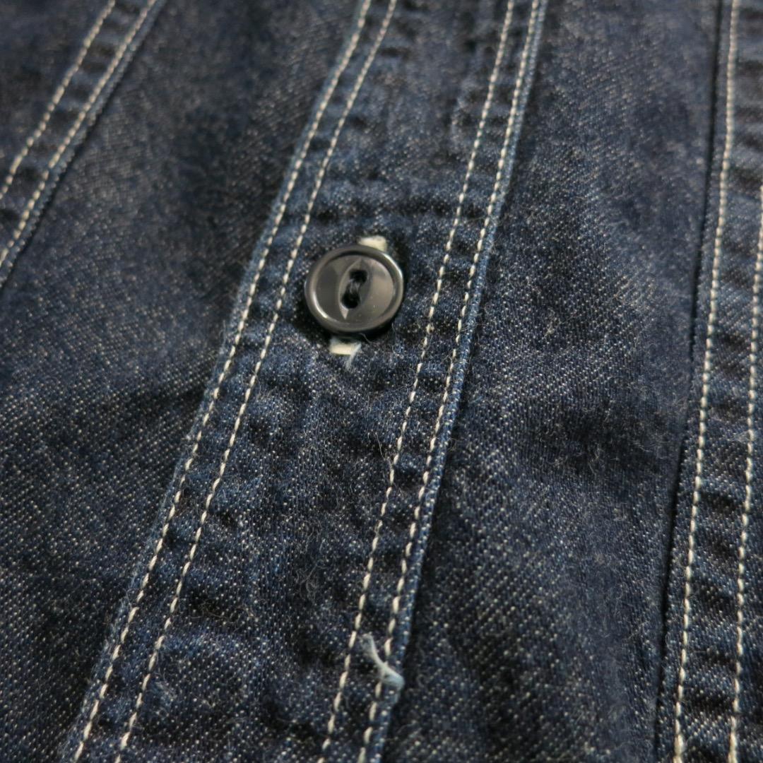 XL SASSAFRAS Feel Sun Bud Half デニムシャツ