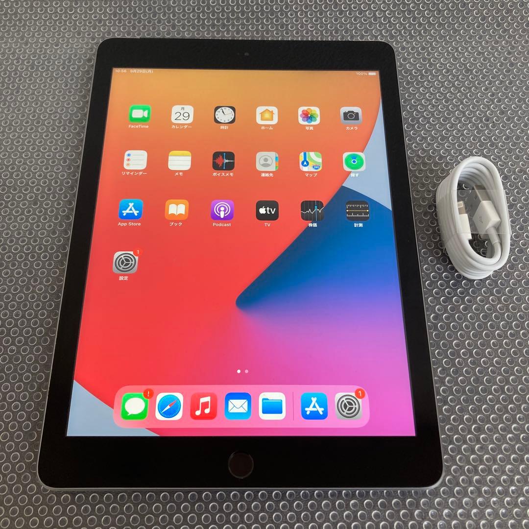 346【早い者勝ち】電池最良好☆iPad6 第6世代 128GB SIMフリー☆
