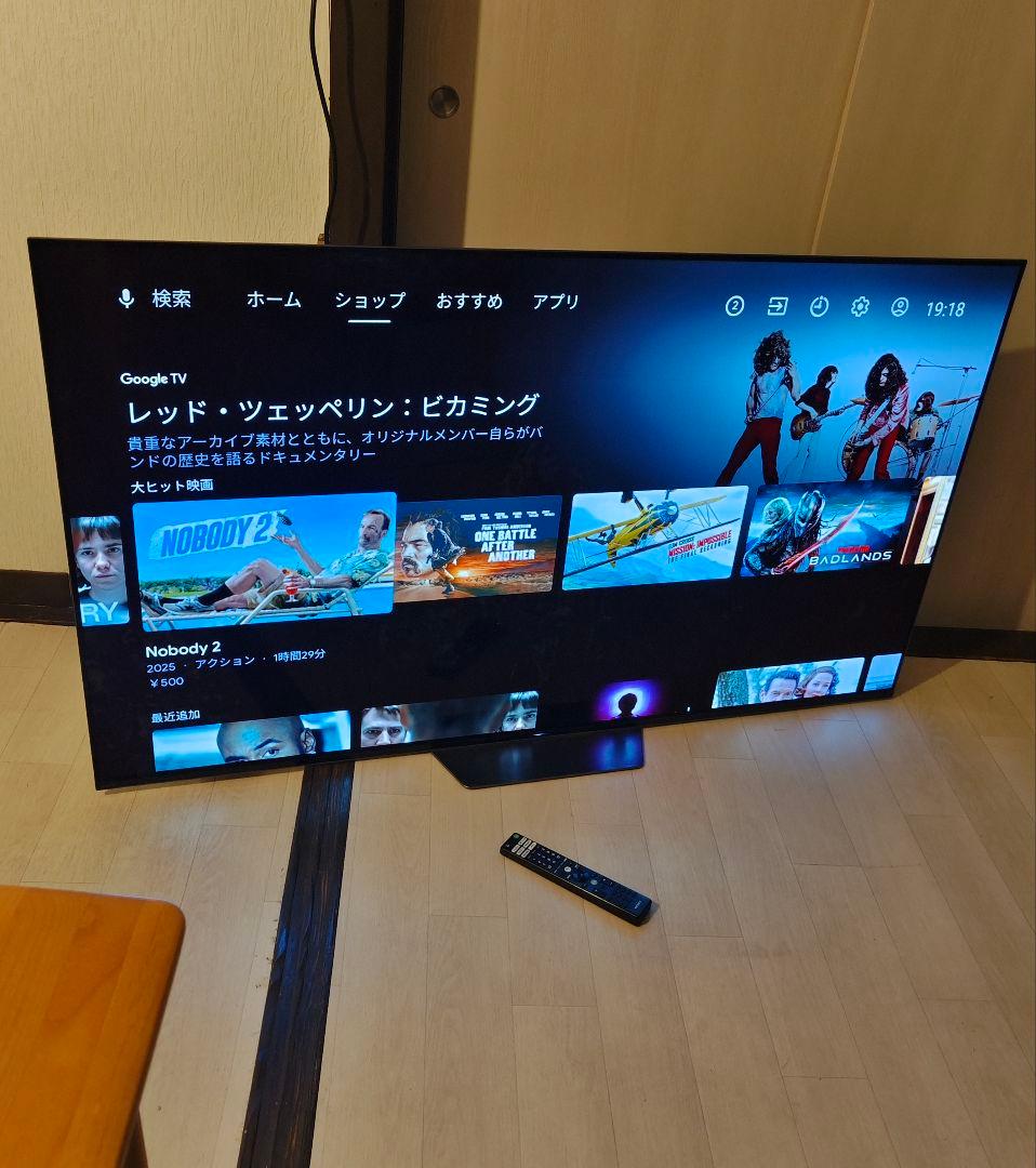 SONY ソニー チューナー内蔵4Kスマートテレビ 65型 リモコン付属