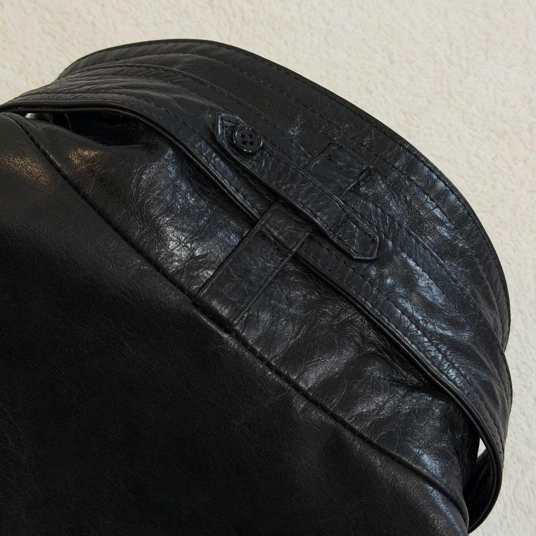 トルネードマート　レザージャケット　シングルライダースジャケット 牛革　黒　L