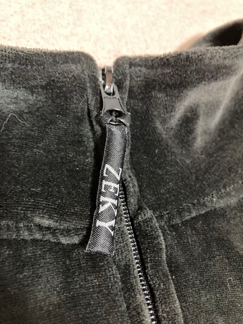 希少 一点物 是空 ZEKY 別珍 ベロア スカジャン 風神雷神 ライン 刺繍