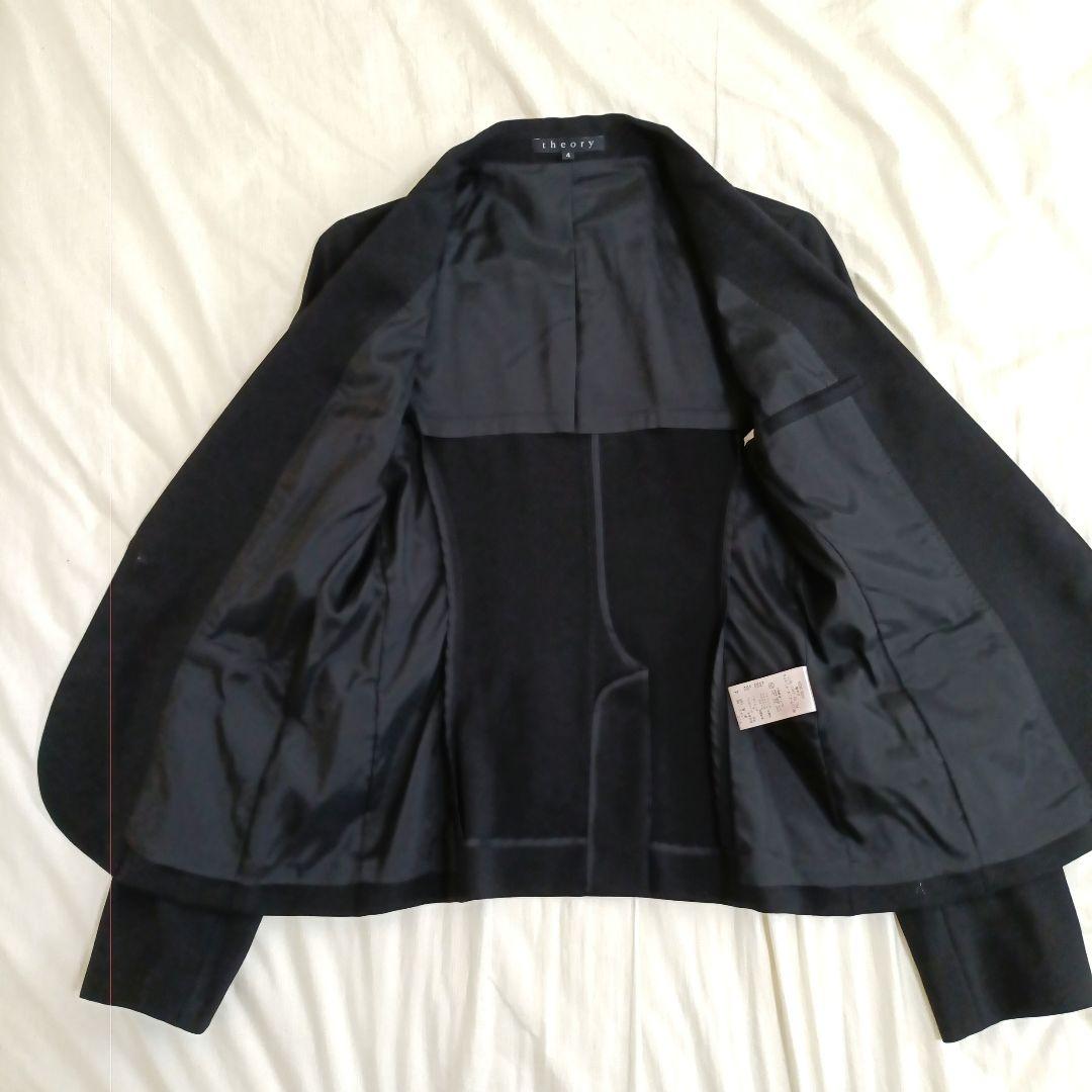 【極美品】theory パンツスーツ　フォーマル　ビジネススーツ　黒