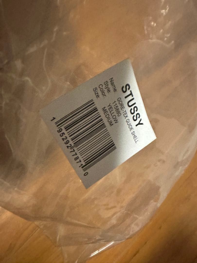 stussy GORE-TEX GUIDE SHELL YELLOW M 新品