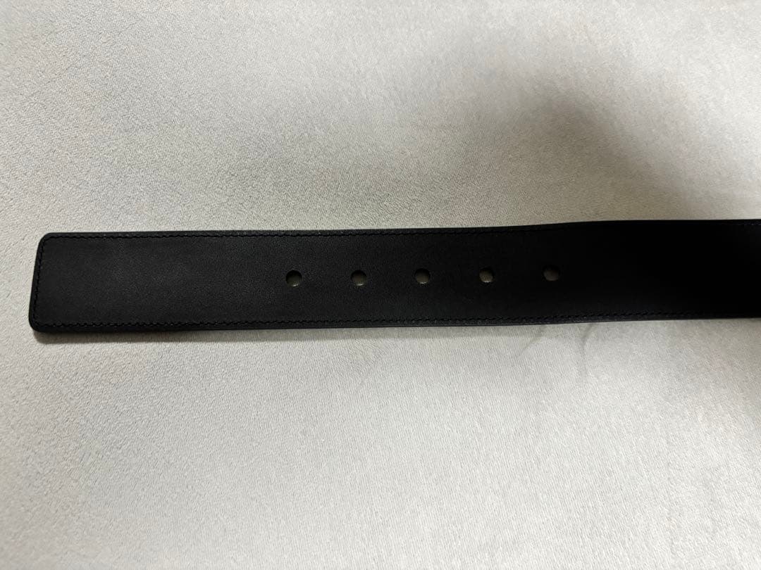 GUCCI ブラックレザー ベルト
