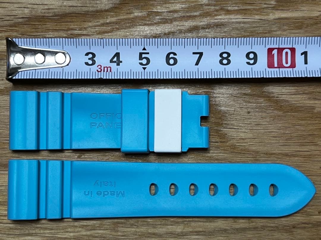 OFFICINE PANERAI 純正 ラバーベルト ブルー 22mm 美品