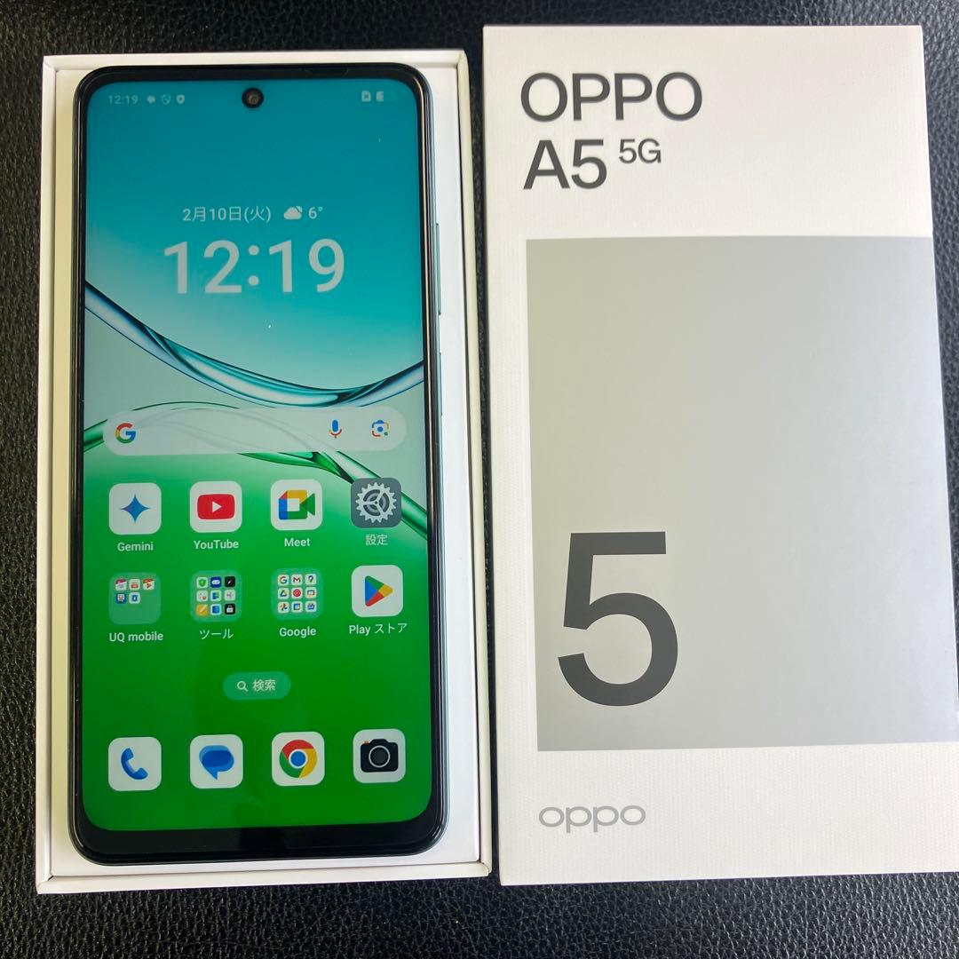 新品未使用！OPPO A5 5G 4G/128GB グリーン