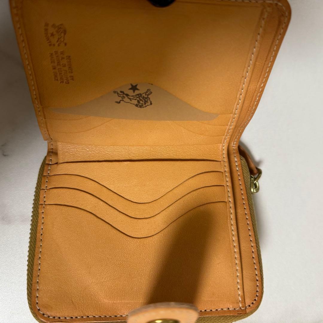 IL BISONTE 二つ折り財布 ベージュ