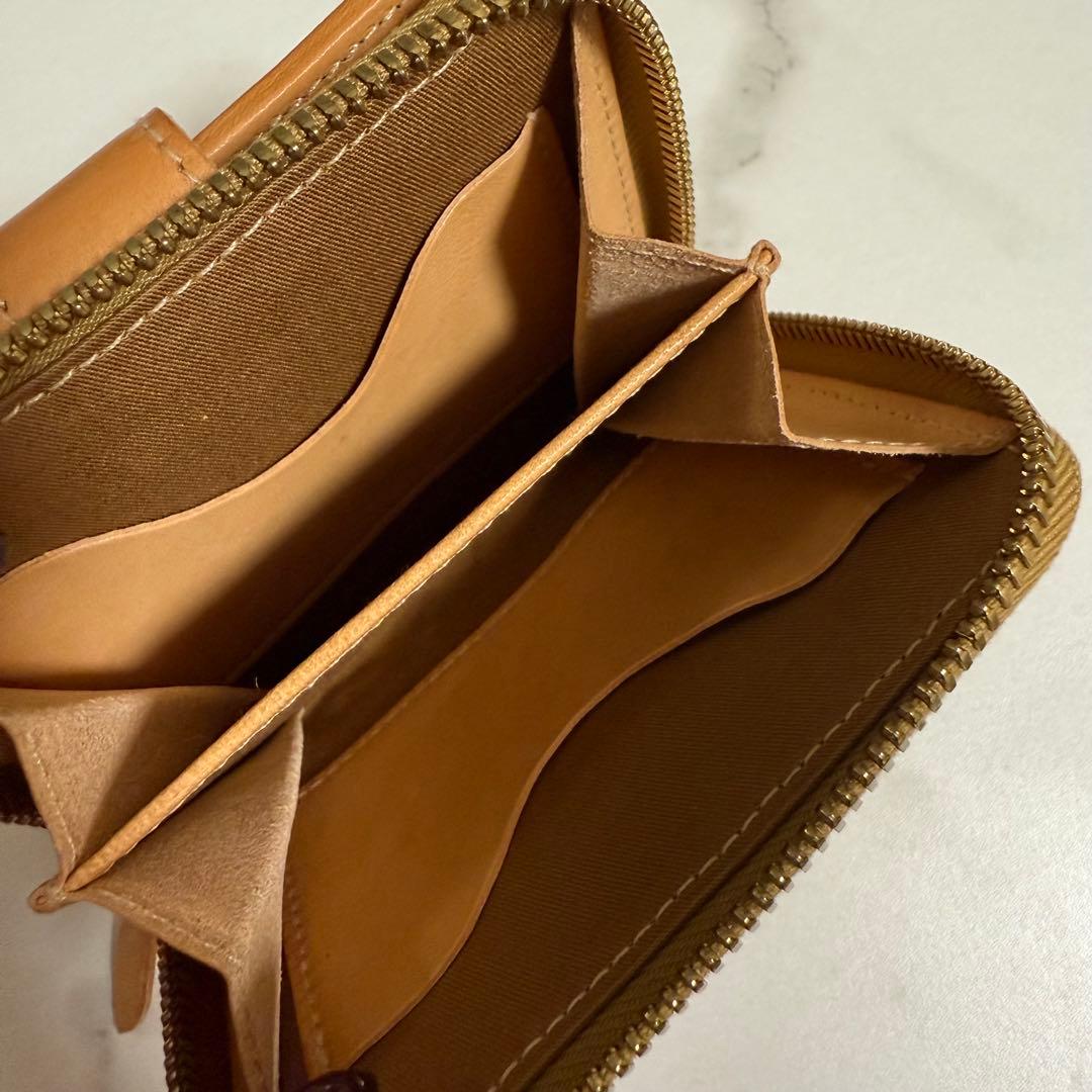 IL BISONTE 二つ折り財布 ベージュ