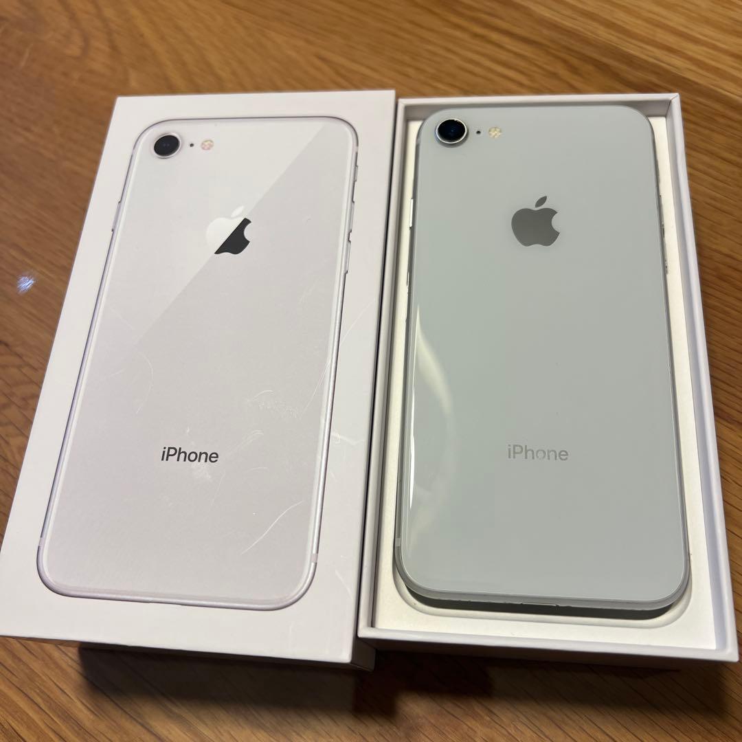 Apple iPhone 8 シルバー 本体【美品】SIMフリー