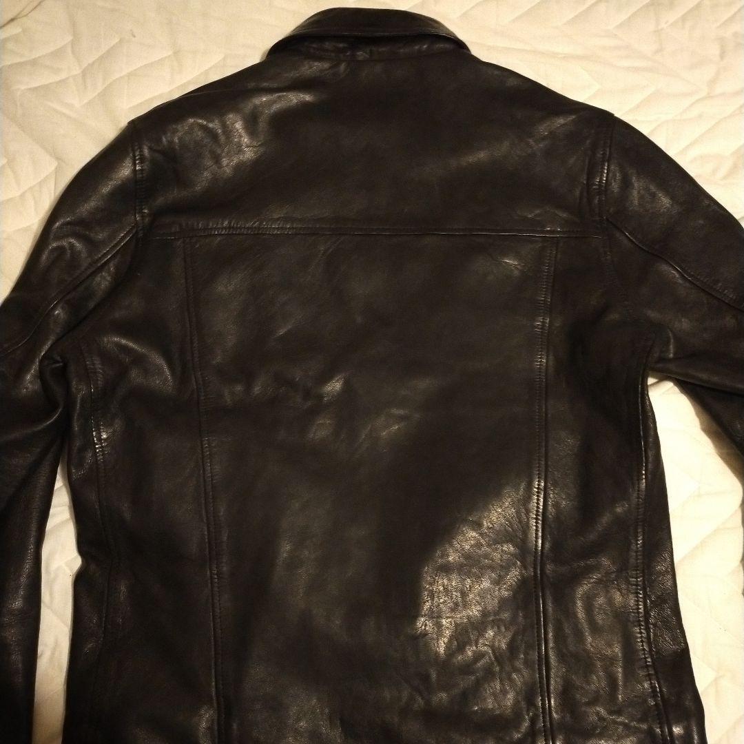 HYSTERIC GLAMOUR ブラック シングルライダース レザージャケット