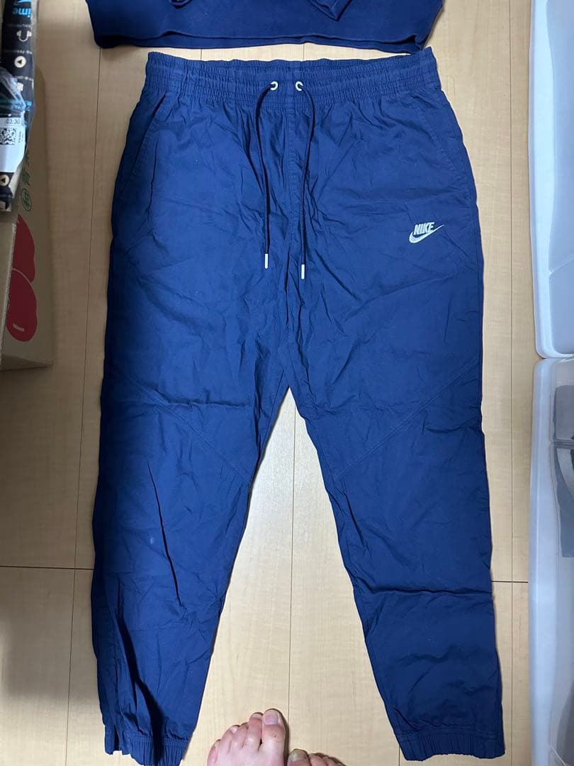 完売品 NIKE ビッグスウォッシュ スウェット ウーブン セットアップ XL
