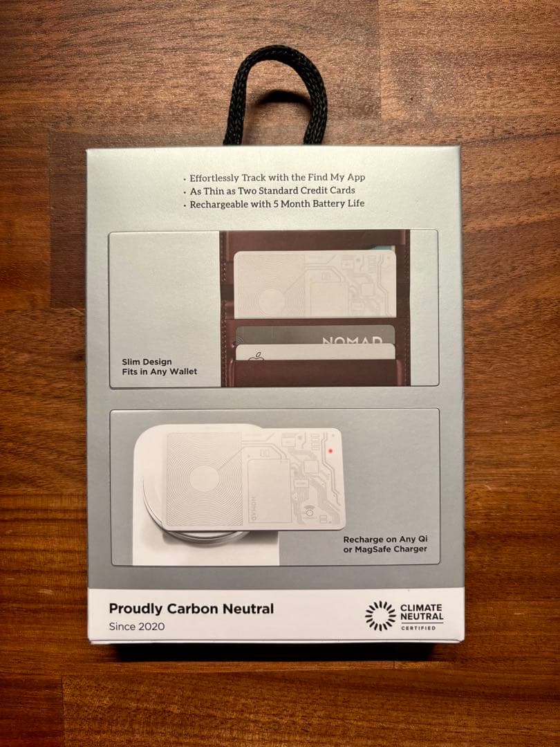 【新品・未使用】NOMAD　Tracking Card ホワイト