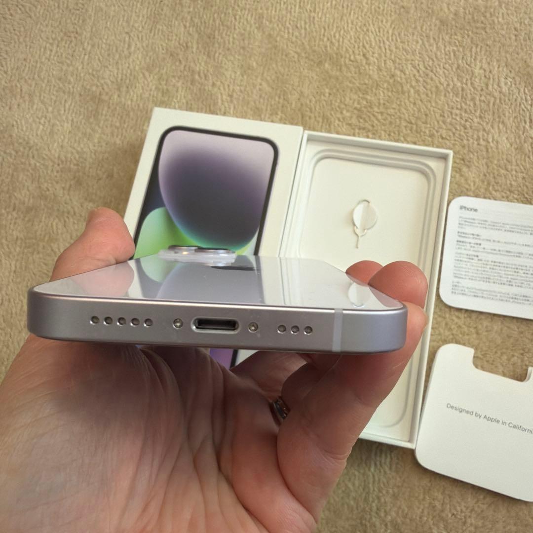 Apple iPhone 14 パープル 本体　良品　256GB SIMフリー