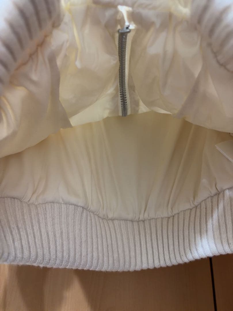 【美品】ANDMARY Mary quilting jacket wh×bg