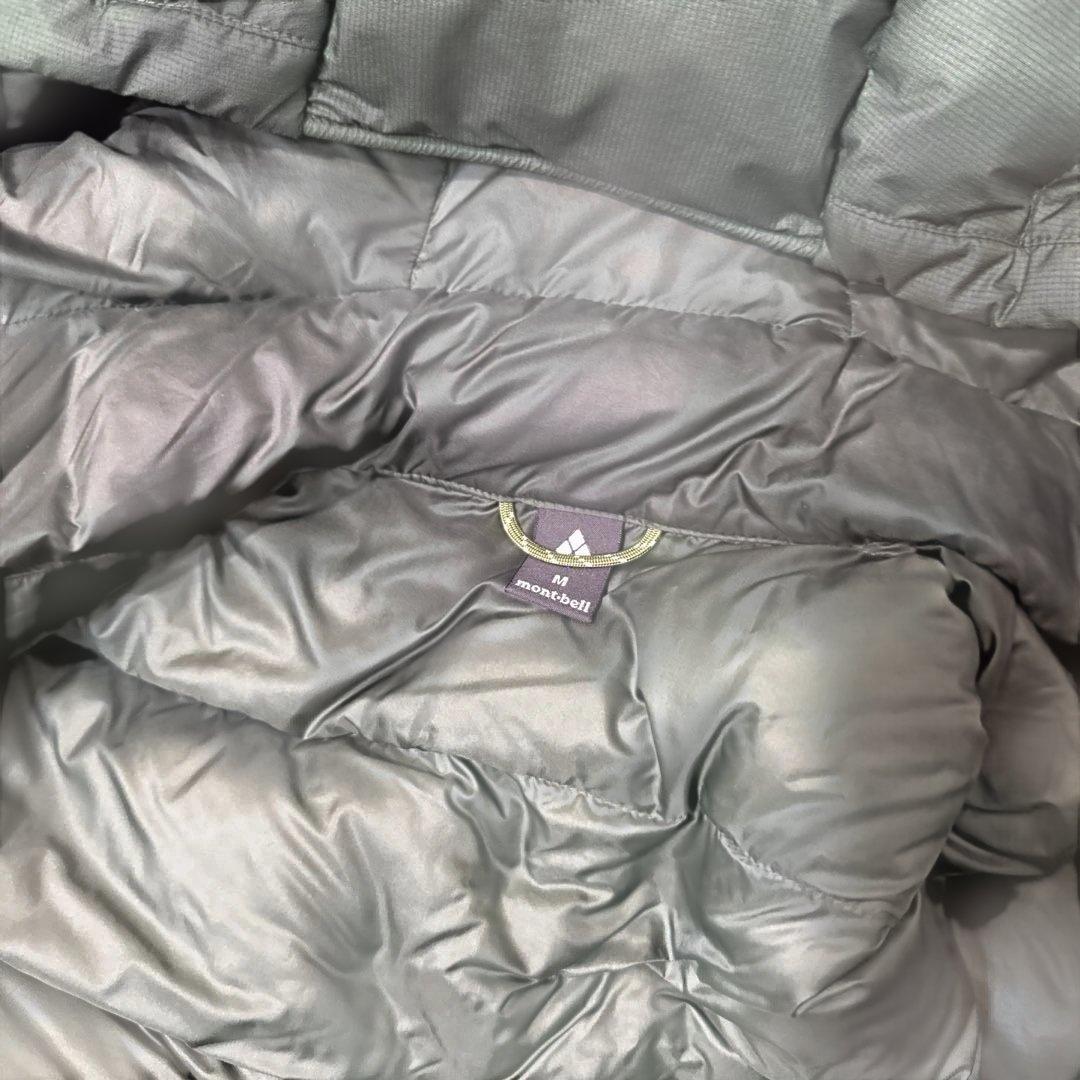 montbell フード付きダウンジャケット ダークグリーン　M
