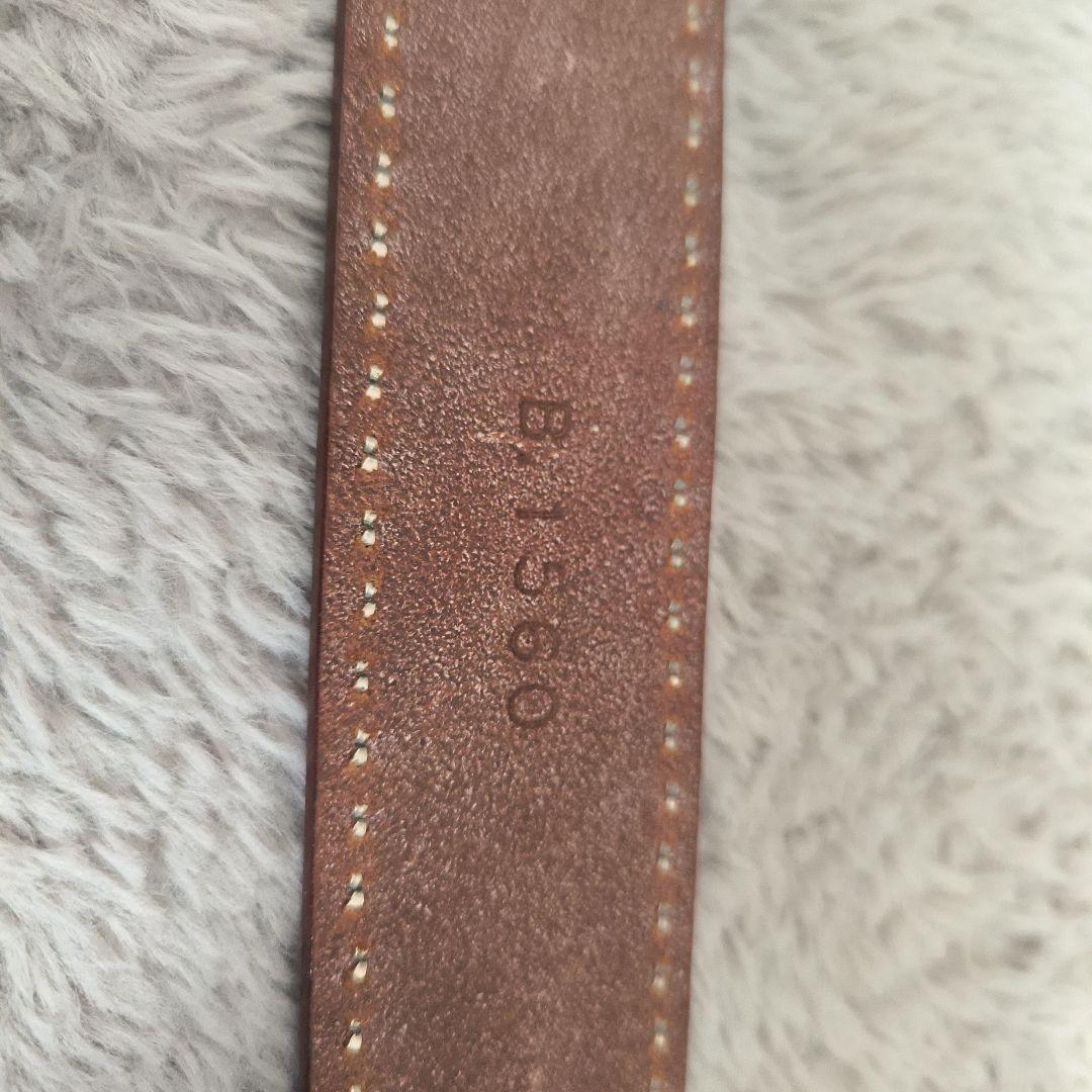 ホワイトハウスコックス　ブラウン　レザースタッズベルト WHC 32 検 HTC