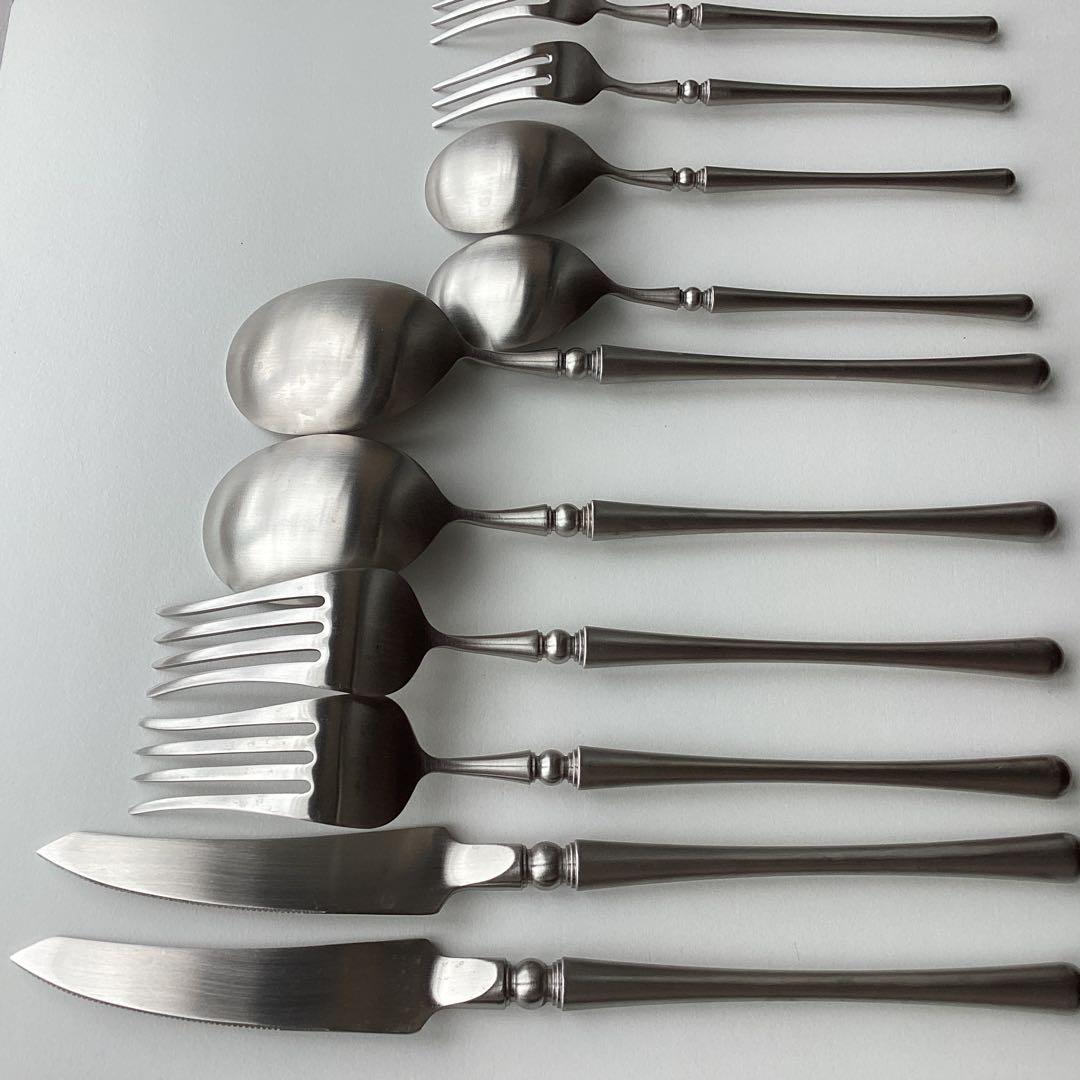 未使用 シルバー カトラリー ディナー & デザート スプーン フォーク ナイフ