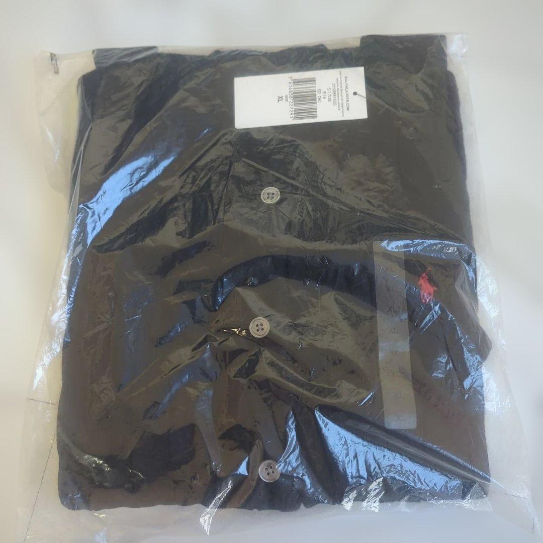 ポロラルフローレン　ケーブルニット半袖　ネイビー　XL