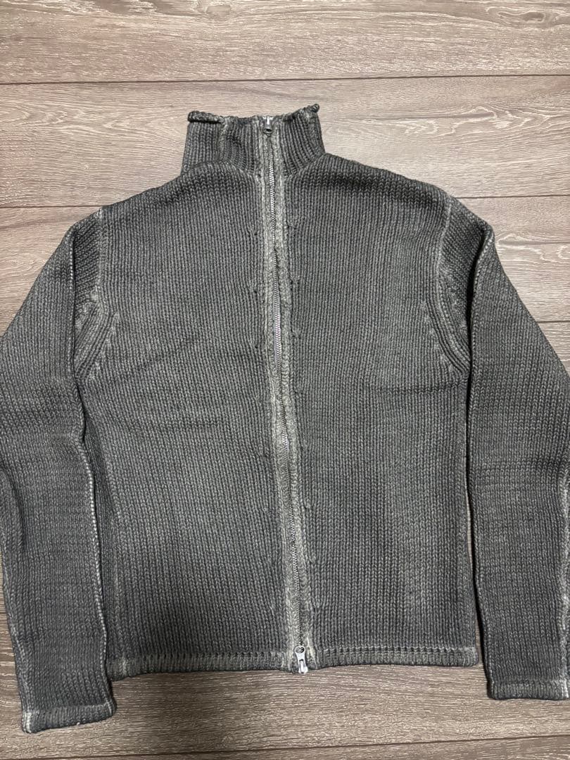 トップス k-two studios Dyed Zip Knit Charcoal
