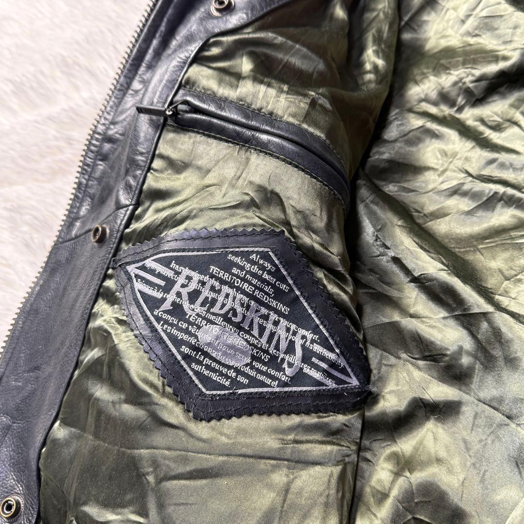 【90s】REDSKINS レザー フライトジャケット XL フランス空軍仕様