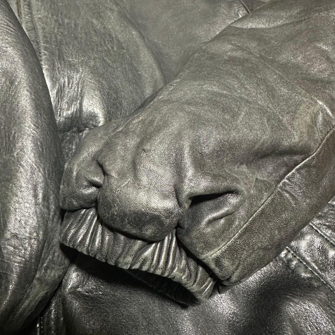 【超希少】90s ポルトガル製 ラルフローレン ブラック ノーポニー 短丈 本革