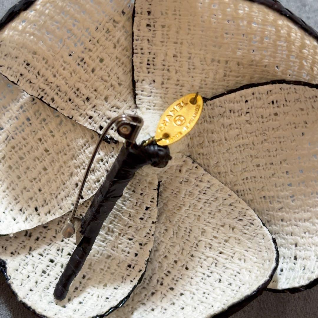 シャネル　CHANEL 　カメリア コサージュ　ブローチ