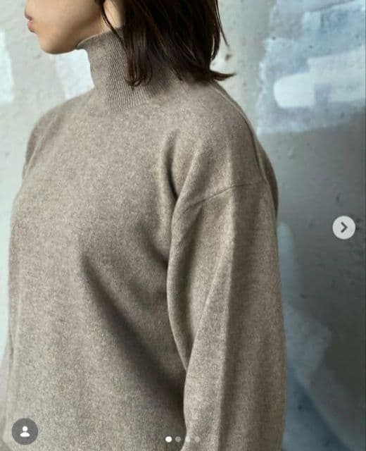 オーラリー BABY CASHMERE KNIT TURTLE サイズ1